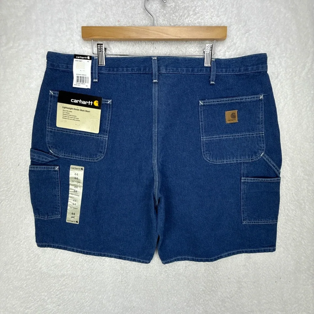 Carhartt Lightweight Denim Jean Work Shorts Size 44 B28 DST Darkstone NWT‎ NOS